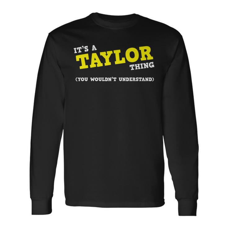 Taylor Matching Group Name Long Sleeve T-Shirt
