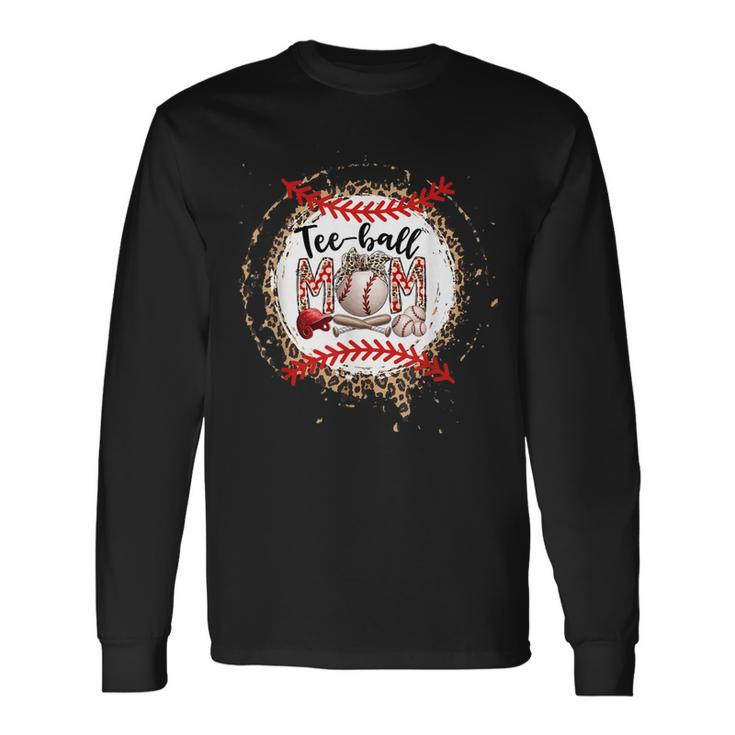 Tball Mom Baseball Mom Leopard Long Sleeve T-Shirt Gifts ideas