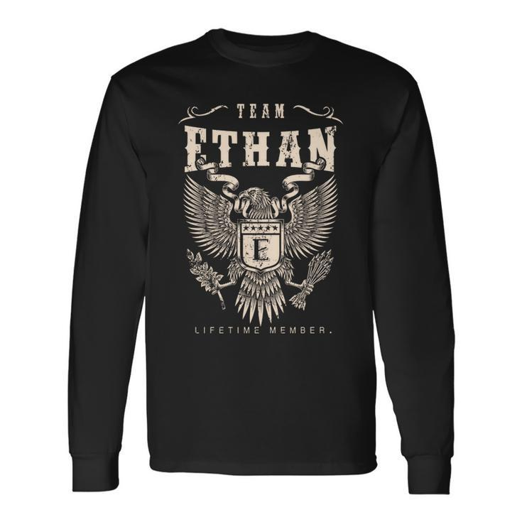 Team Ethan Lifetime Member Long Sleeve T-Shirt Gifts ideas