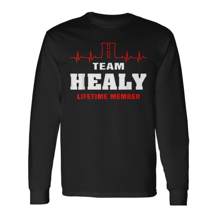 Team Healy Lifetime Member Surname Healy Name Long Sleeve T-Shirt