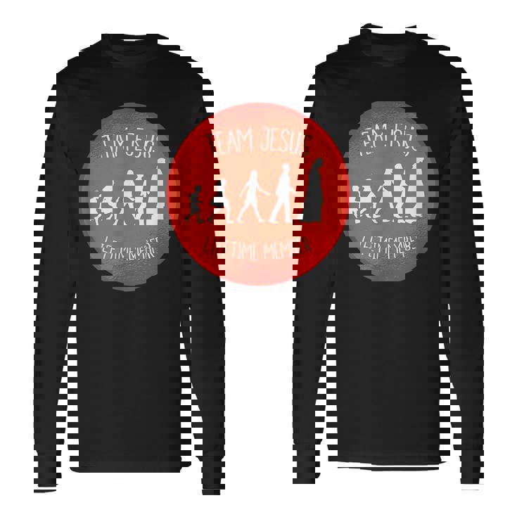 Team Jesus Lifetime Member Christianity Christian Long Sleeve T-Shirt Gifts ideas