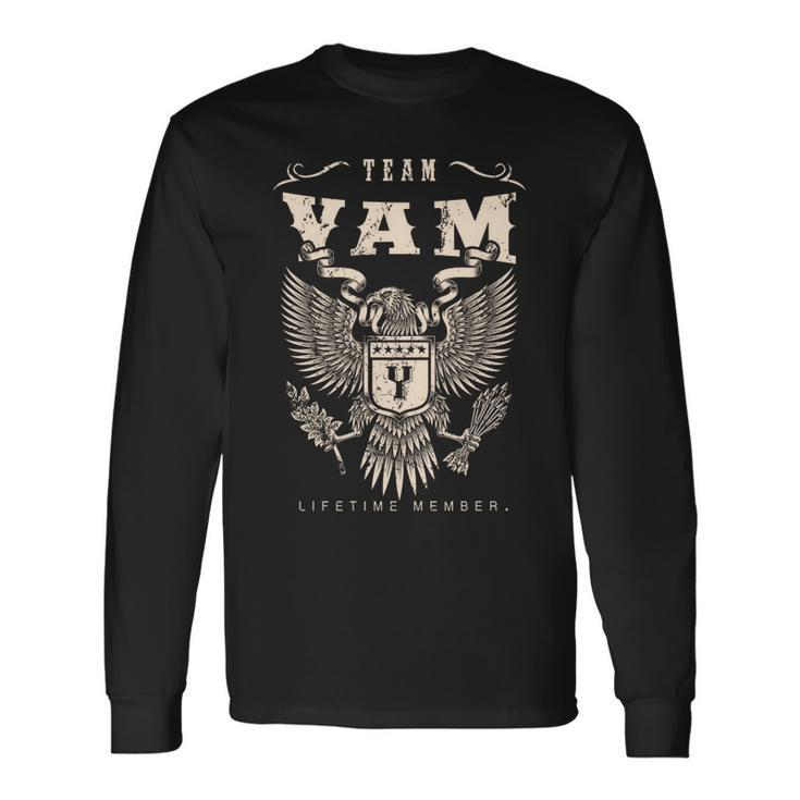 Team Yam Lifetime Member Long Sleeve T-Shirt