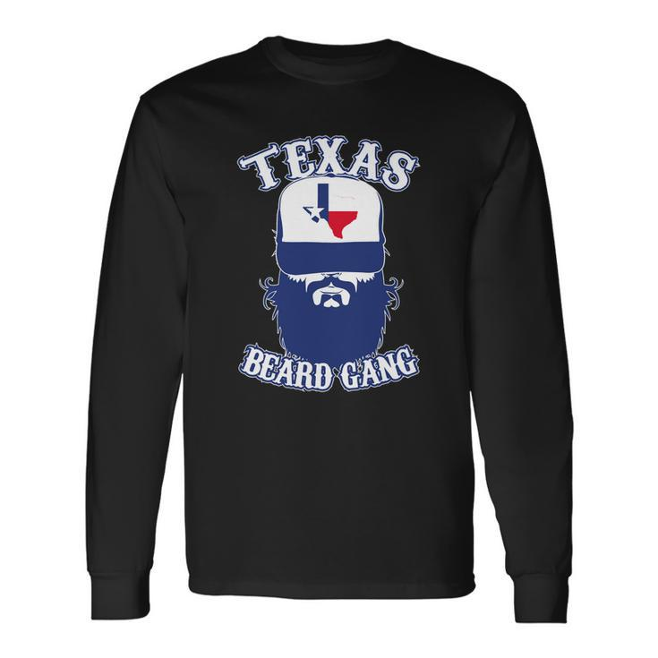 Texas Beard Gang Men Women Long Sleeve T-Shirt T-shirt Graphic Print