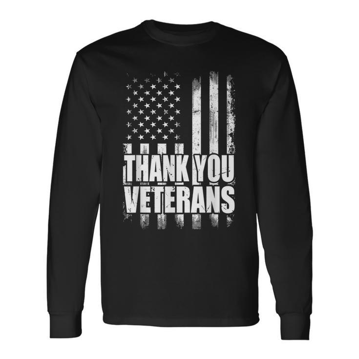 Thank You Veterans Veterans Thank You Veterans Day V2 Long Sleeve T-Shirt
