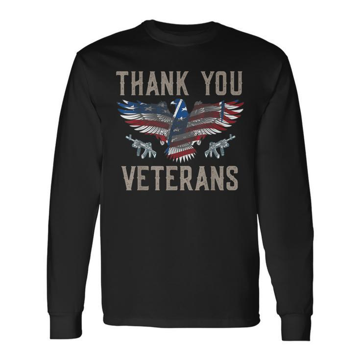 Thank You Veterans Will Make An Amazing Veterans Day Long Sleeve T-Shirt