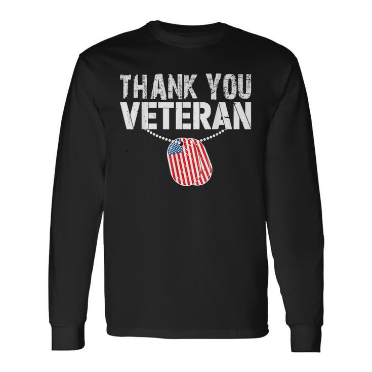 Thank You Veterans Will Make An Amazing Veterans Day V4 Long Sleeve T-Shirt
