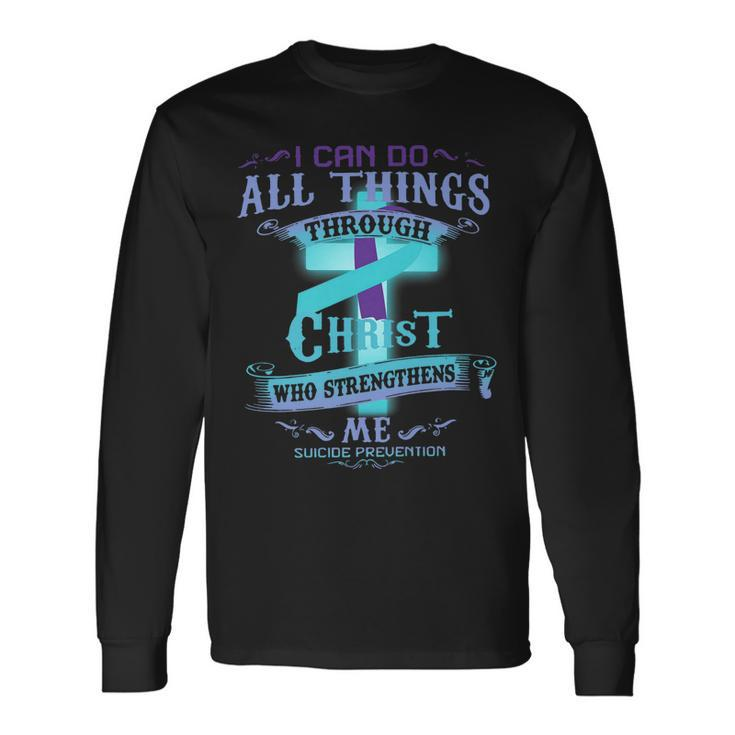 I Can Do All Things Through Christ Who Strengthens Me Nurse V3 Long Sleeve T-Shirt