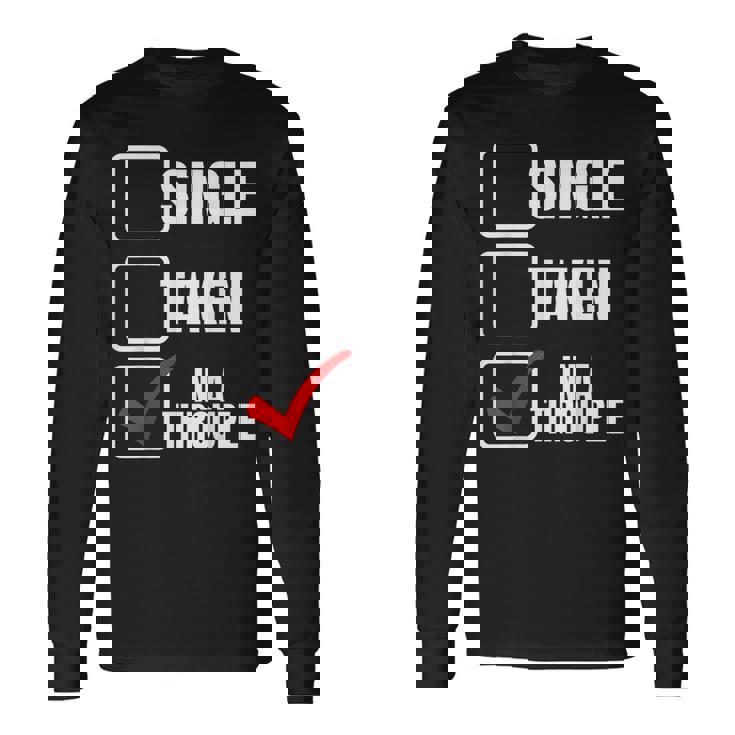 Throuple Polyamory In A Throuple Poly Throuple Long Sleeve T-Shirt