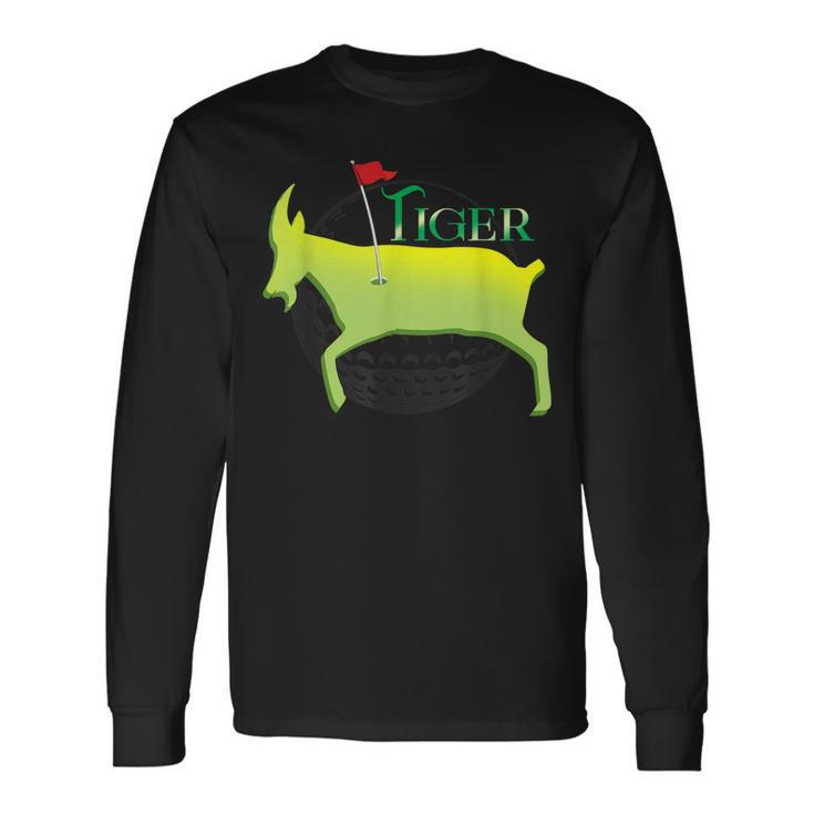 Tiger Goat Masters Golfer Golf Ball Player Long Sleeve T-Shirt T-Shirt