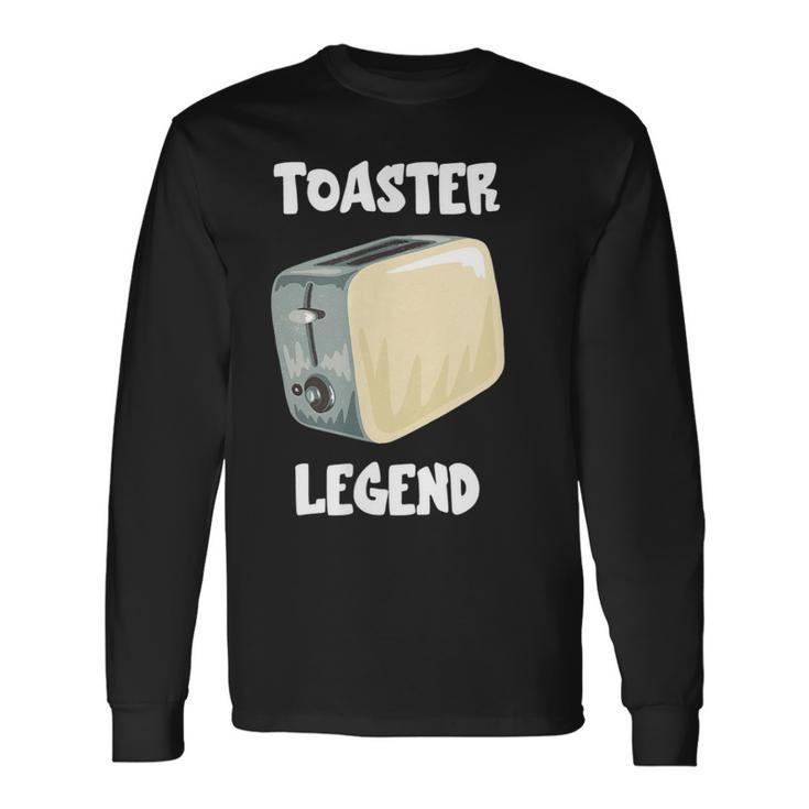 Toaster Legend Langarmshirts für Brot- und Toastliebhaber, Frühstücksidee Geschenkideen