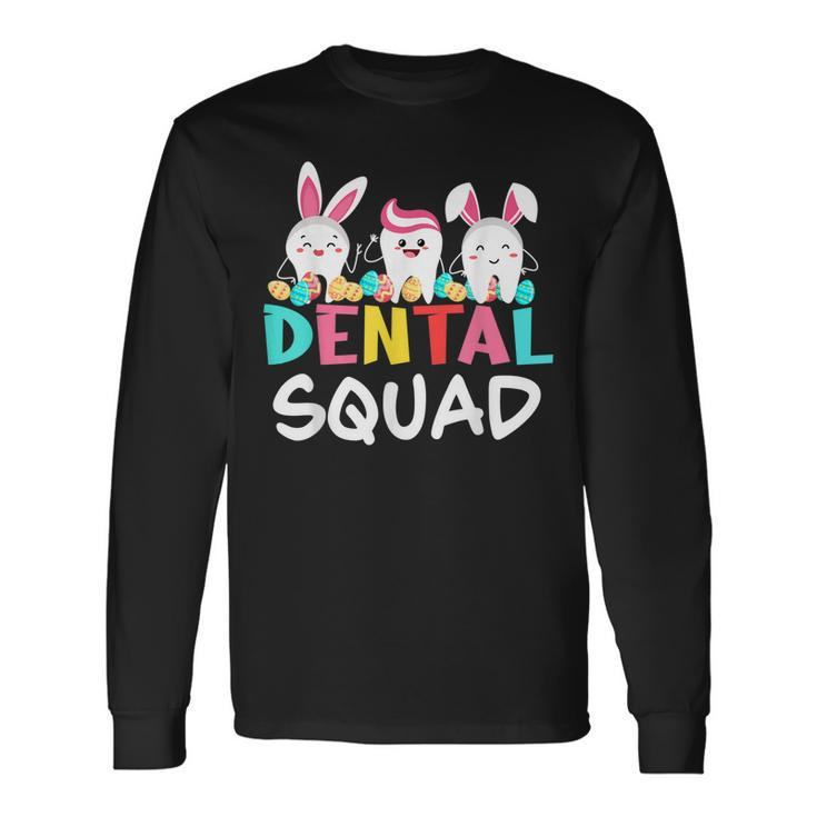 Tooth Bunny Easter Day Dentist Dental Hygienist Assistant Long Sleeve T-Shirt T-Shirt