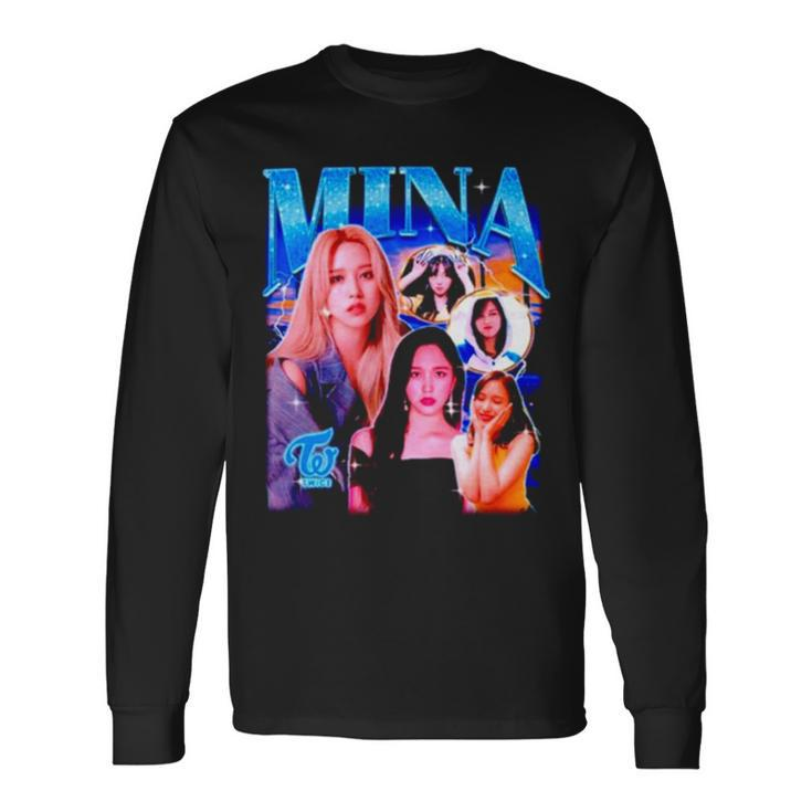 Twice Mina Retro Bootleg Long Sleeve T-Shirt