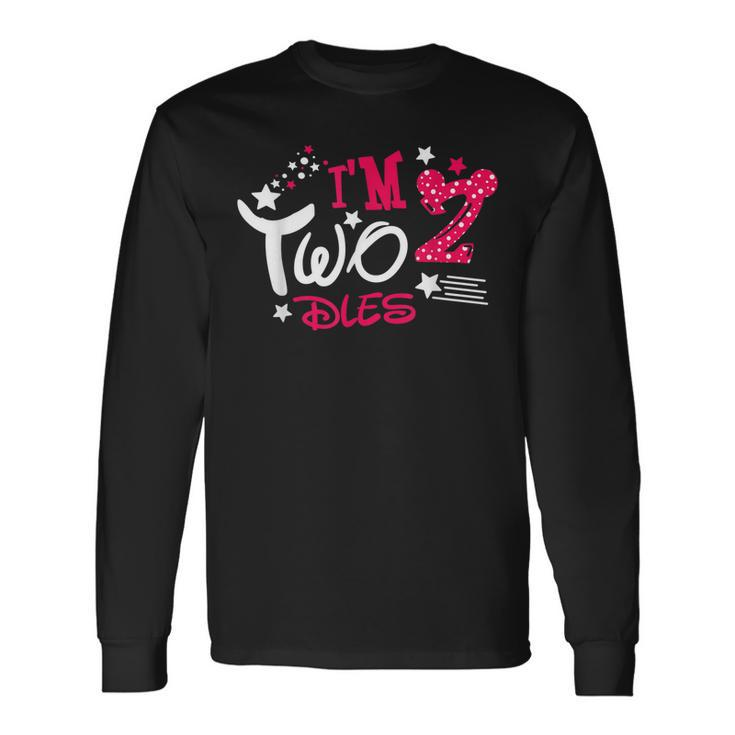 Im Twodles 2Nd Birthday Party Mouse Long Sleeve T-Shirt