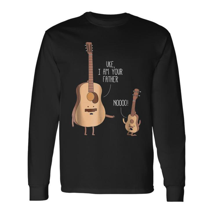 Uke I Am Your Father Ukulele Guitar Music Long Sleeve T-Shirt T-Shirt