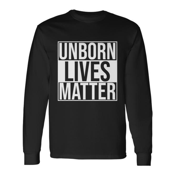 Unborn Lives Matter V2 Long Sleeve T-Shirt