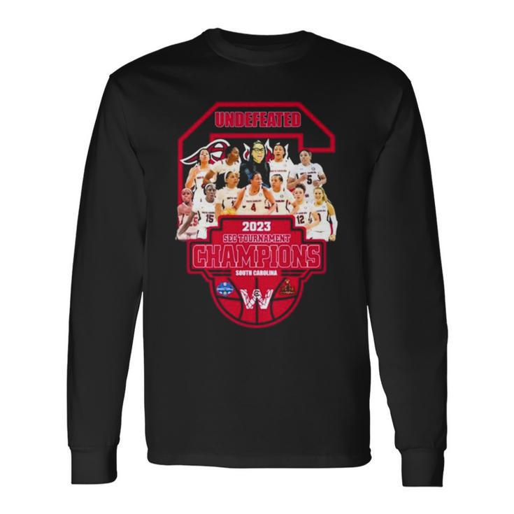 Undefeated Team 2023 Sec Tournament Champions South Carolina Long Sleeve T-Shirt Gifts ideas