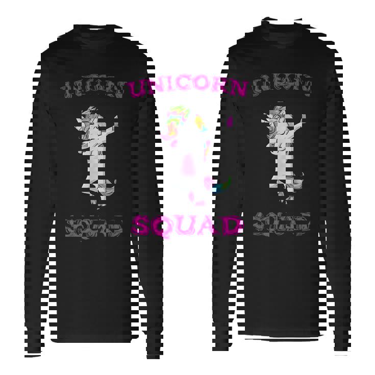 Unicorn Squad Dabbing Dab Dance Long Sleeve T-Shirt