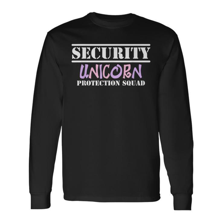 Unicorn Squad Security And Brother Long Sleeve T-Shirt T-Shirt