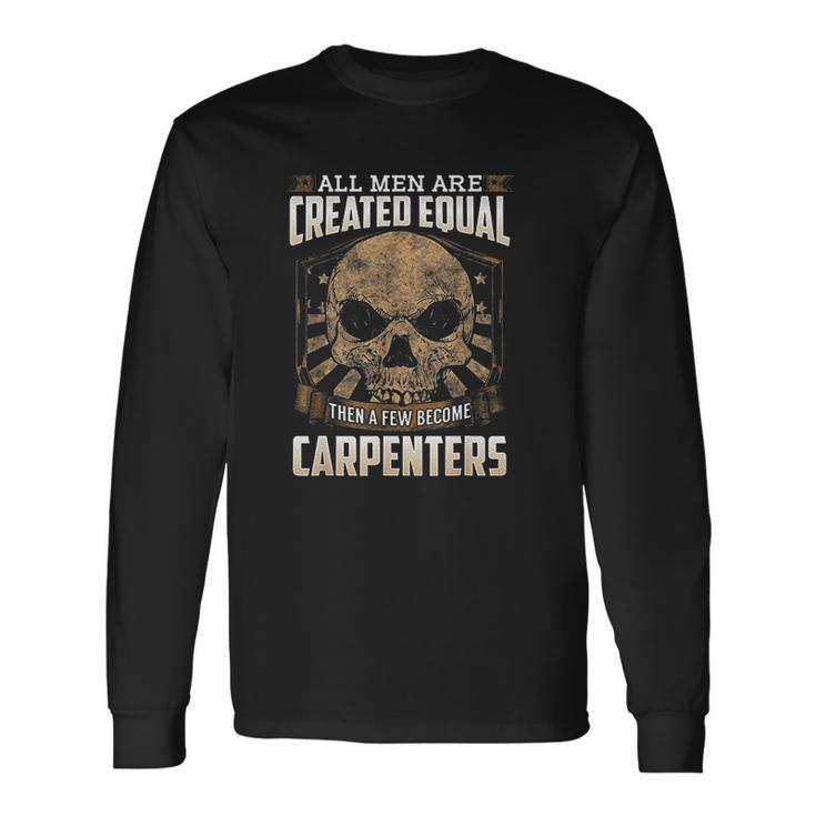 Union Carpenters Graphic Art American Proud Laborer Men Women Long Sleeve T-Shirt T-shirt Graphic Print