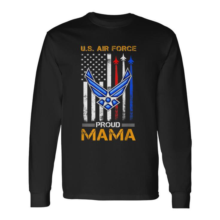 Us Air Force Veteran Proud Mom Awesome Men Women Long Sleeve T-shirt Graphic Print Unisex Gifts ideas