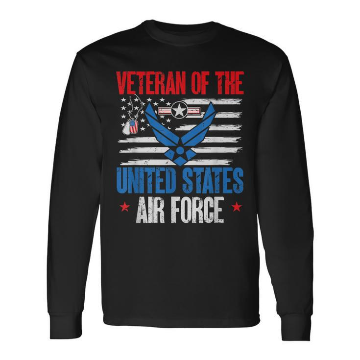 Us Air Force Veteran Veteran Of The United States Air Force V2 Long Sleeve T-Shirt