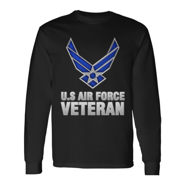 Us Air Force Veteran Vintage Usaf Veteran Long Sleeve T-Shirt