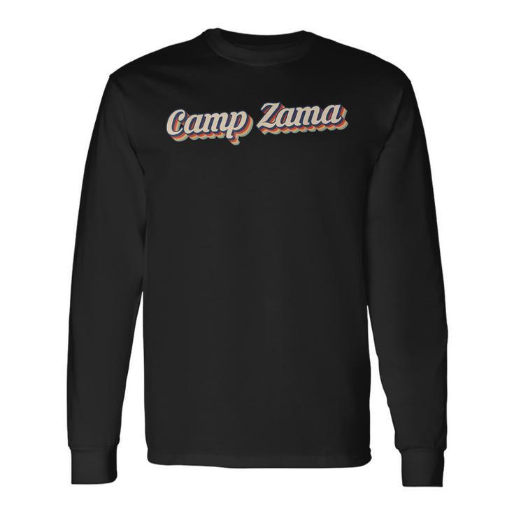 Us Army Camp Zama Japan Army Base Retro Long Sleeve T-Shirt