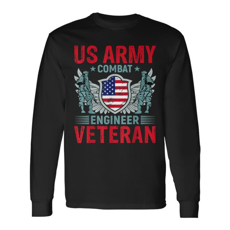 Us Army Combat Engineer Veteran Long Sleeve T-Shirt T-Shirt