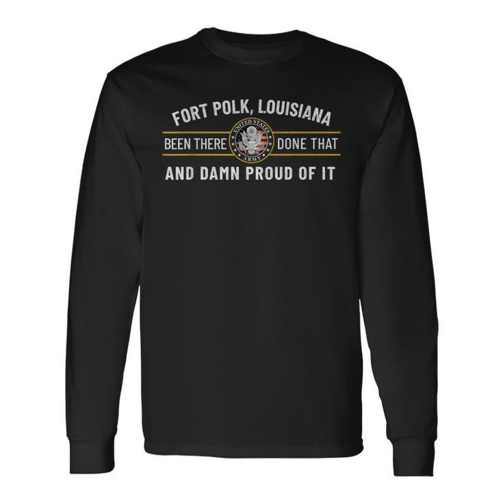 Us Army Fort Polk Tigerland Louisiana Alumni Retro Long Sleeve T-Shirt