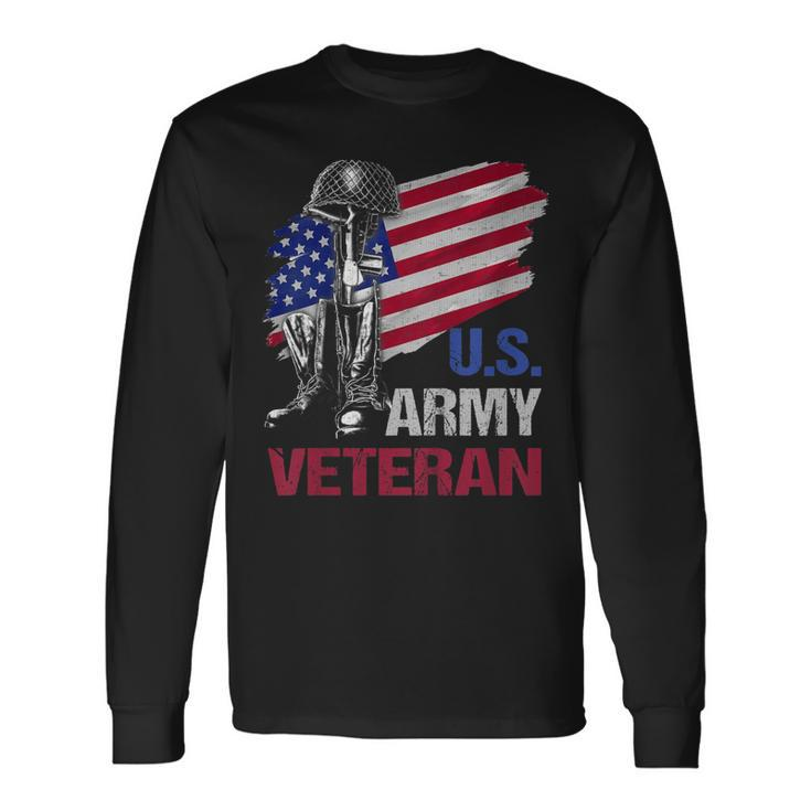 US Army Veteran Defender Of Liberty 4Th July Day Shirt Long Sleeve T-Shirt T-Shirt