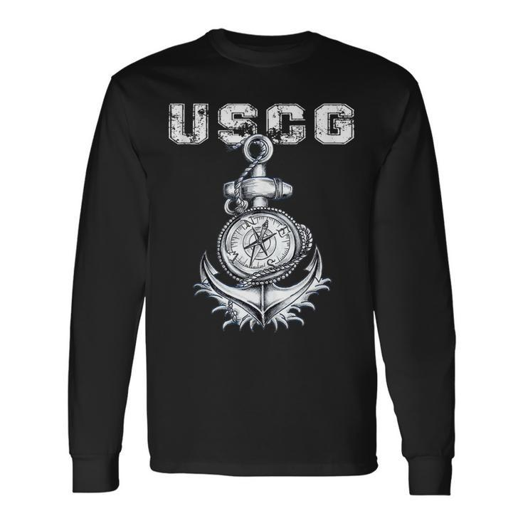 US Coast Guard Original Uscg Vintage Veteran Long Sleeve T-Shirt