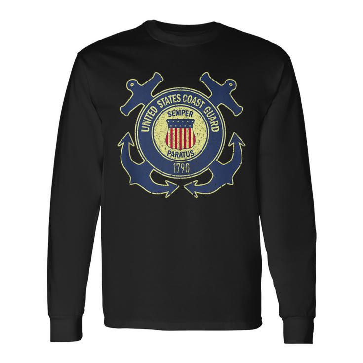 US Coast Guard Veteran Red Friday Patriotic Long Sleeve T-Shirt