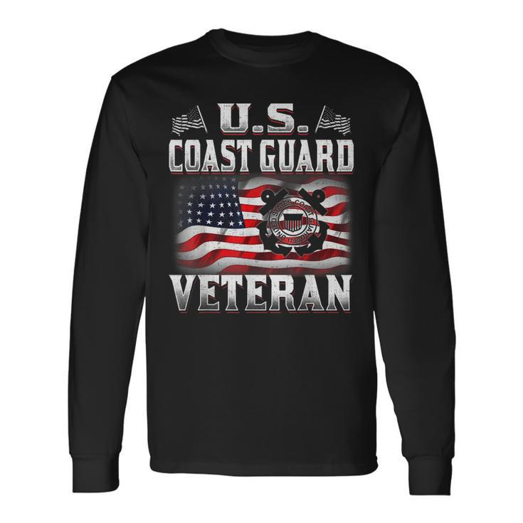US Coast Guard Veteran Vet Long Sleeve T-Shirt