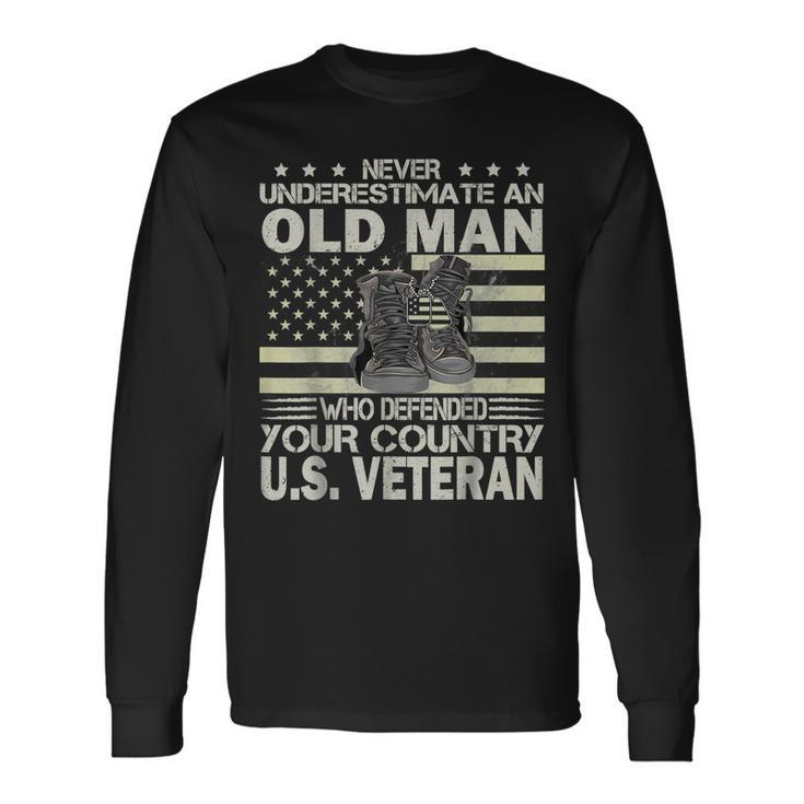 Us Veteran Veterans Day Us Patriot Long Sleeve T-Shirt