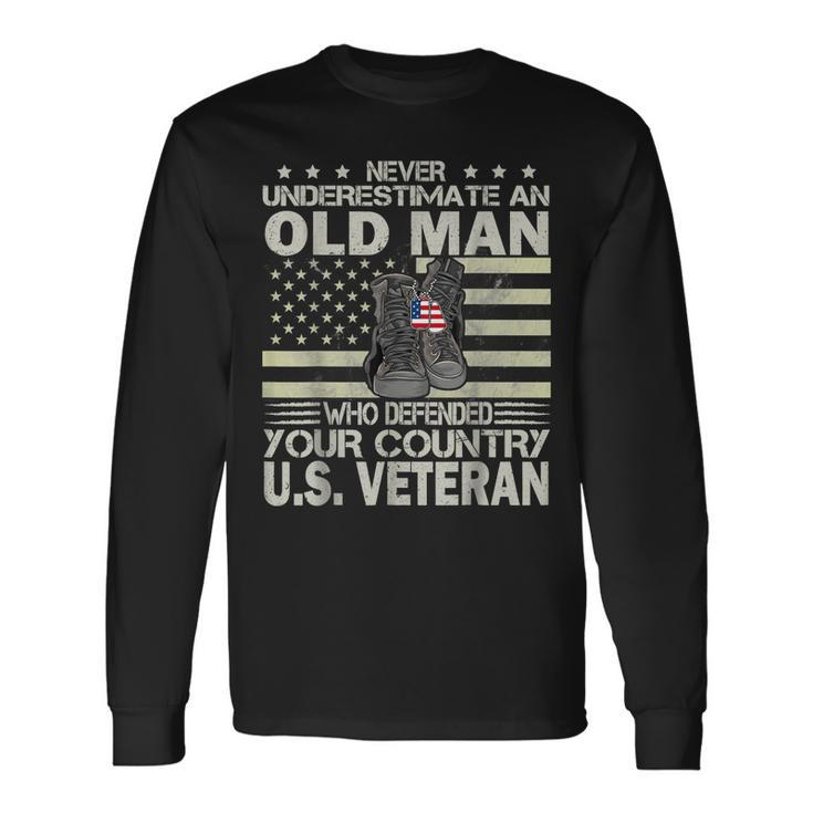 Us Veteran Veterans Day Us Patriot V4 Long Sleeve T-Shirt