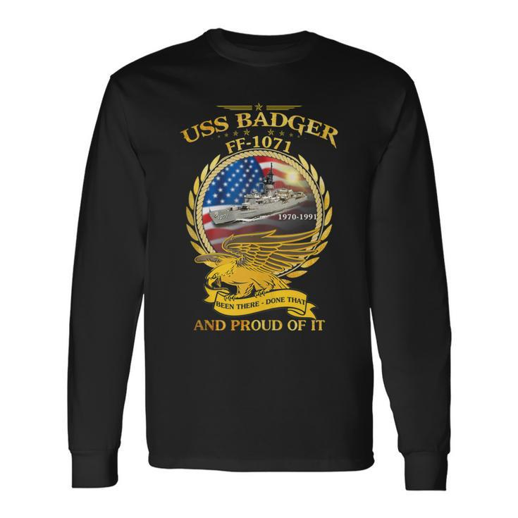Uss Badger Ff-1071 Long Sleeve T-Shirt
