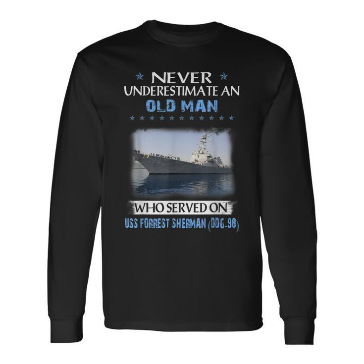 Uss Forrest Sherman Ddg-98 Destroyer Class Father Day Long Sleeve T-Shirt