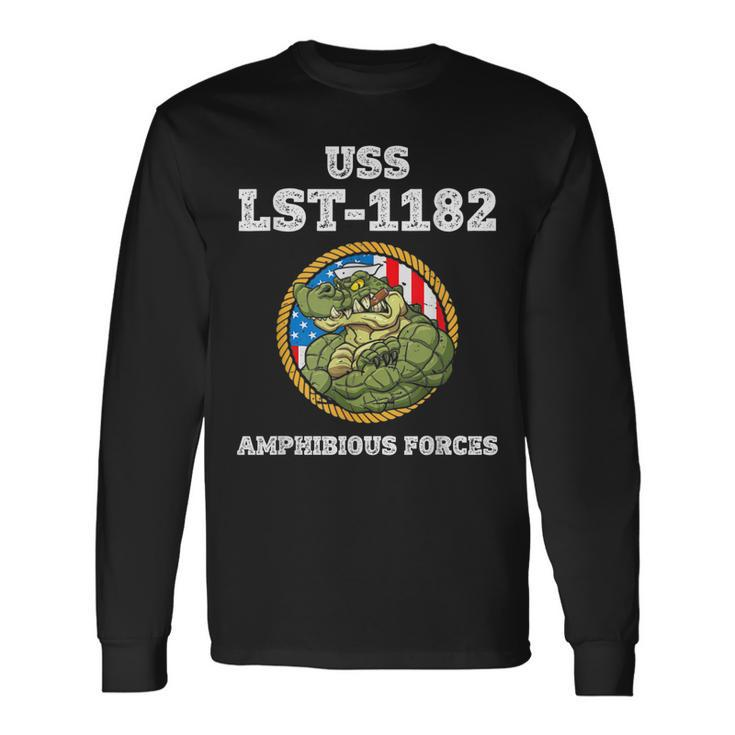 Uss Fresno Lst-1182 Amphibious Force Long Sleeve T-Shirt
