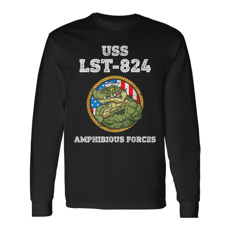 Uss Henry County Lst-824 Amphibious Force Long Sleeve T-Shirt