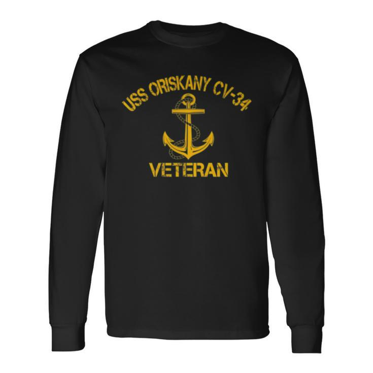 Uss Oriskany Cv-34 Aircraft Carrier Veteran Veterans Day Men Long Sleeve T-Shirt