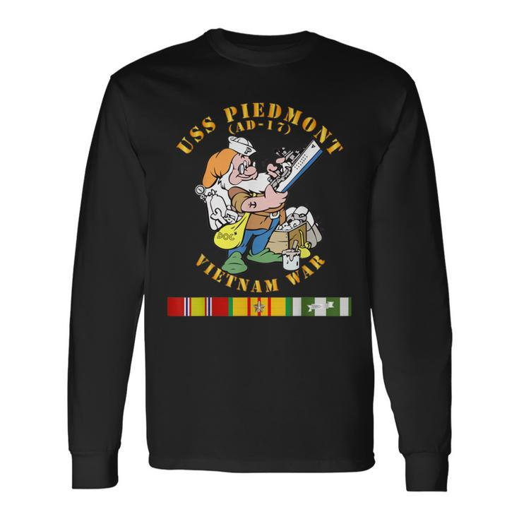 Uss Piedmont Ad-17 Vietnam War Long Sleeve T-Shirt