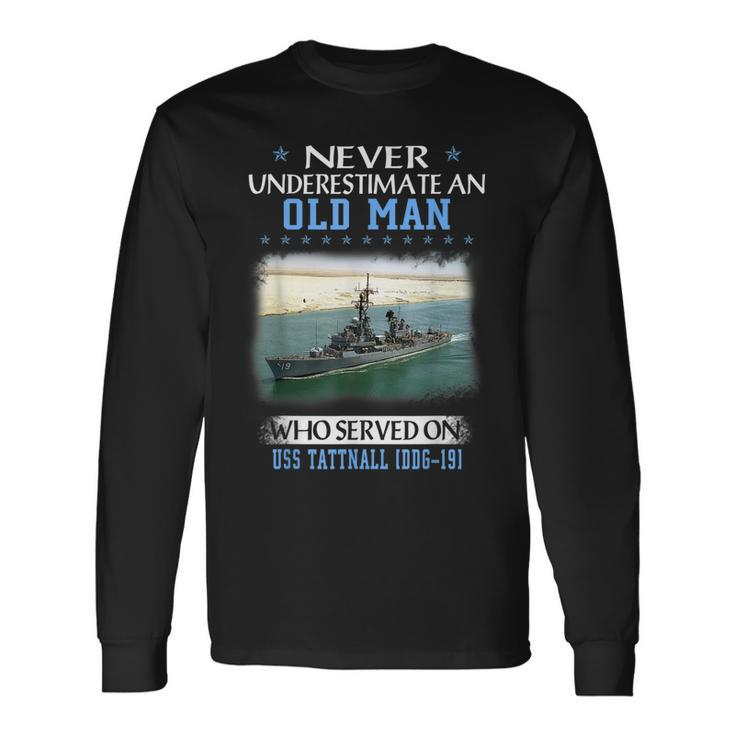Uss Tattnall Ddg-19 Destroyer Class Veterans Day Father Day Long Sleeve T-Shirt
