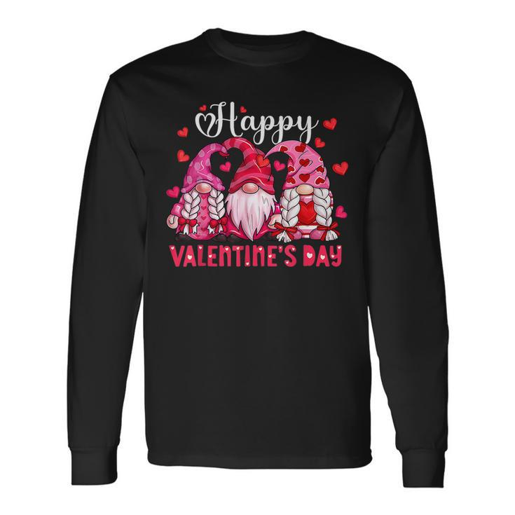 Valentine Gnome Love Valentines Day Gnomes Friends Squad Long Sleeve T-Shirt Gifts ideas