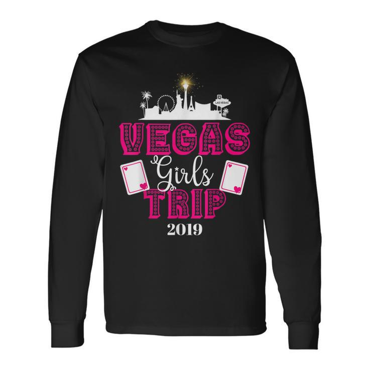 Vegas Girls Trip 2019 Matching Squad Vacation Bachelorette Long Sleeve T-Shirt T-Shirt