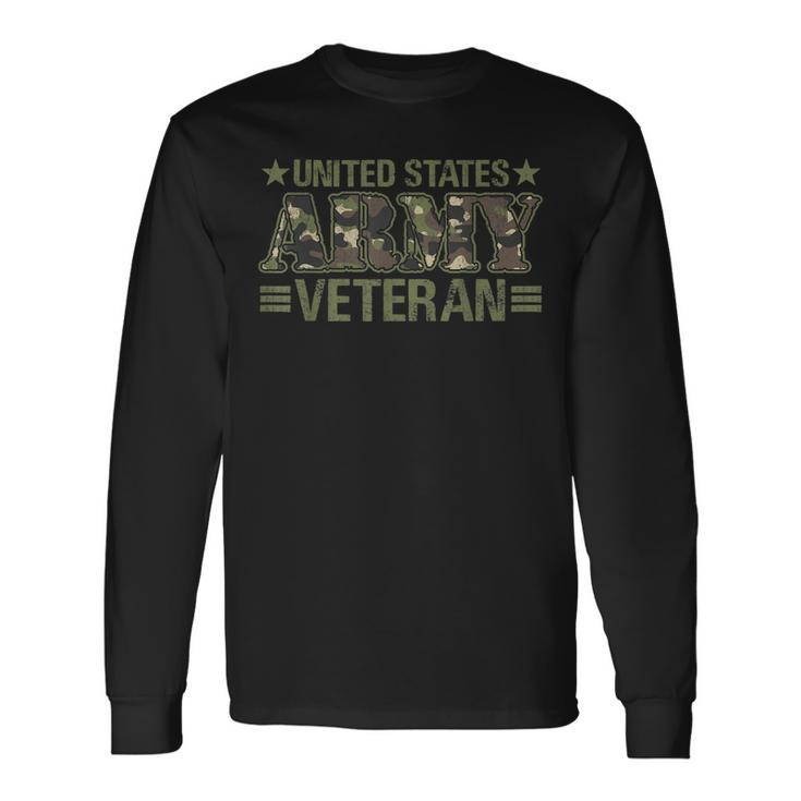 Veteran For Men United States Army Veteran Long Sleeve T-Shirt