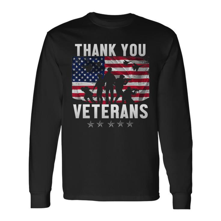 Veterans Day Thank You Veterans Proud Long Sleeve T-Shirt