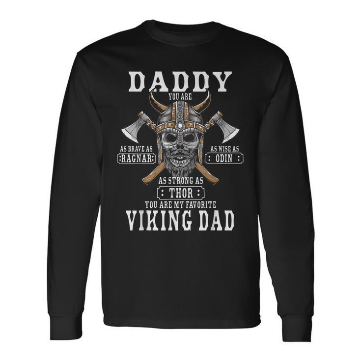 Viking Norse Mythology Husband Best Viking Dad Long Sleeve T-Shirt T-Shirt