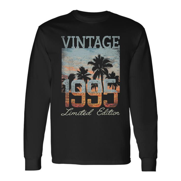 Vintage 1995 Limited Edition 28Th Birthday 28 Year Old Long Sleeve T-Shirt