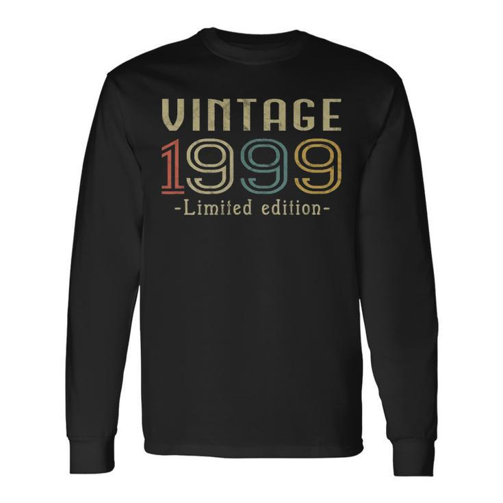 Vintage 1999 22Nd Birthday 22 Years Old Long Sleeve T-Shirt Gifts ideas