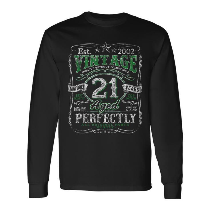 Vintage 2002 Limited Edition 21 Year Old 21St Birthday Long Sleeve T-Shirt T-Shirt